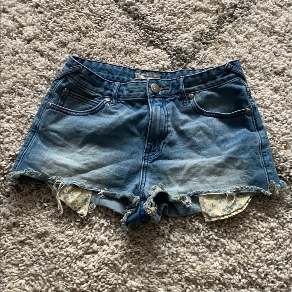 Free People Jean Shorts